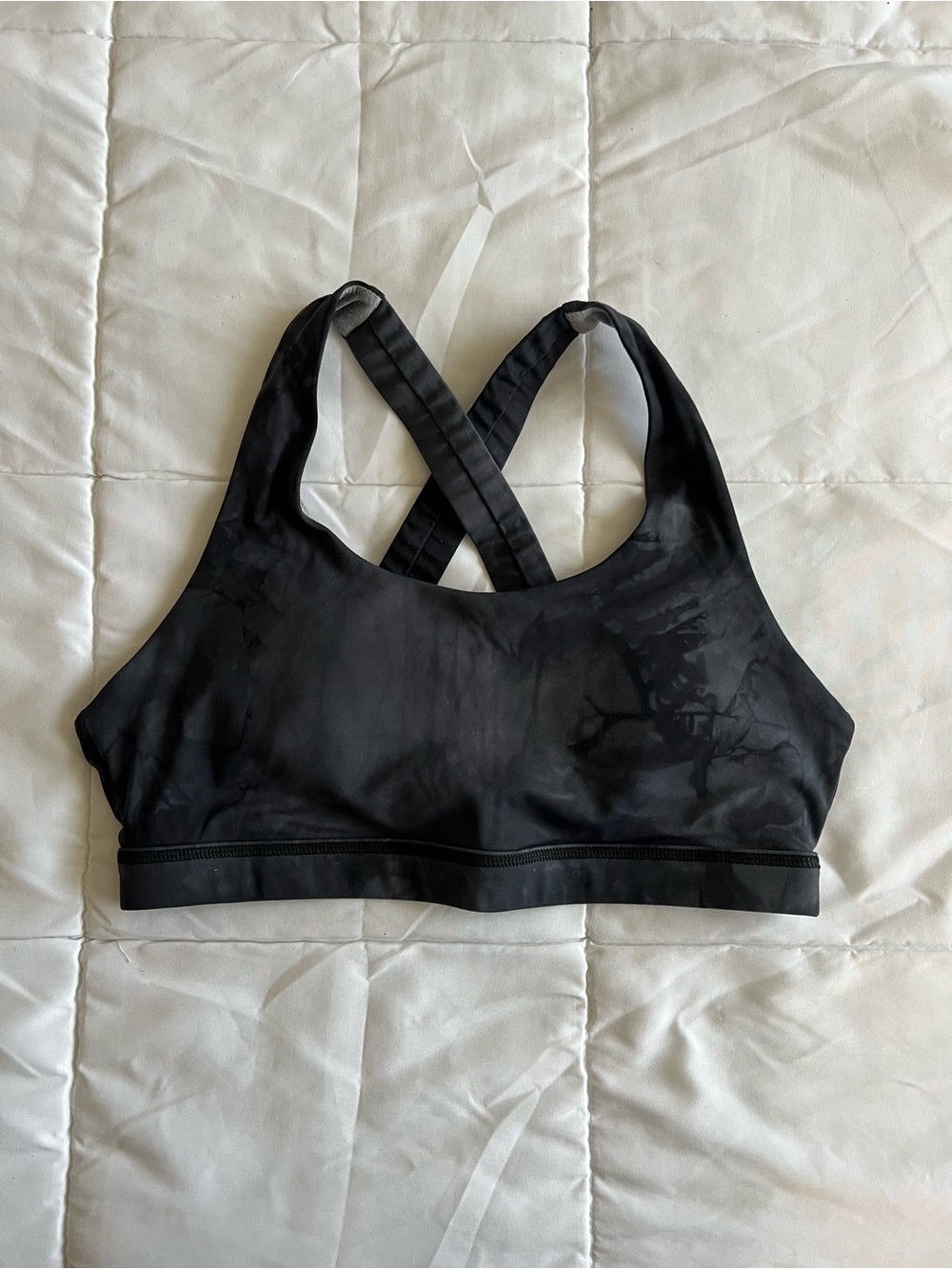 Born Primitive size L Women's Black tie die Cross-Back Sports Bra
